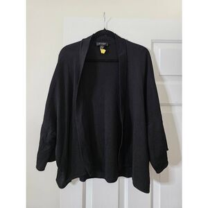 St. John Black Open Cardigan S